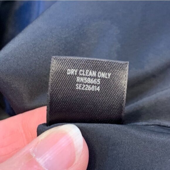 Semantics Black Knee Length Pencil Skirt Business Career Wear Minimalist 6 Petit - Picture 7 of 7